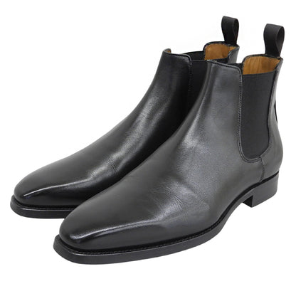 BARNEYSNEWYORK バーニーズニューヨーク 美品 レザー サイドゴア ブーツ シューズ メンズ ブラック 41 シューズ