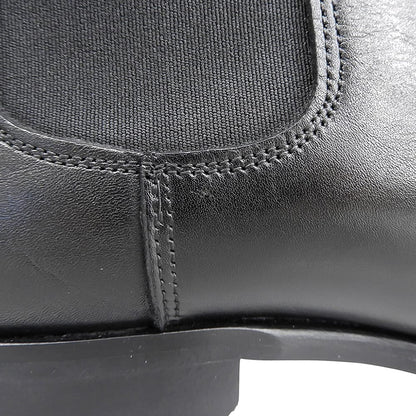 BARNEYSNEWYORK バーニーズニューヨーク 美品 レザー サイドゴア ブーツ シューズ メンズ ブラック 41 シューズ