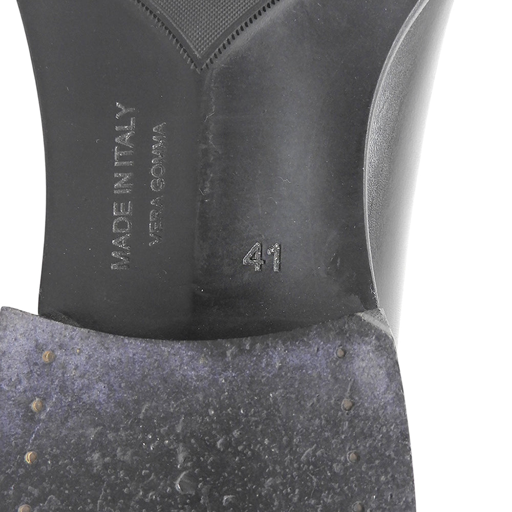 BARNEYSNEWYORK バーニーズニューヨーク 美品 レザー サイドゴア ブーツ シューズ メンズ ブラック 41 シューズ