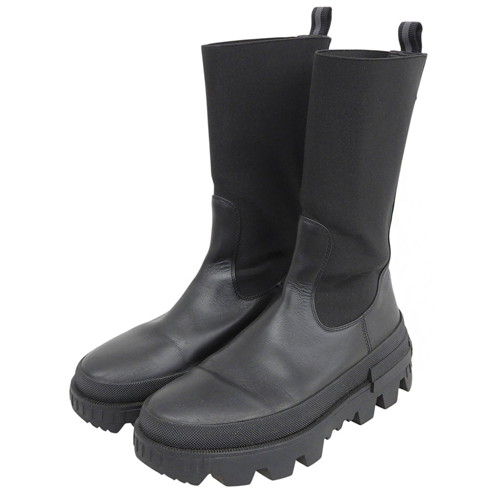 MONCLER モンクレール NEUE CHELSE HIGH ゴア ブーツ シューズ レディース 黒 ブラック 37 シューズ