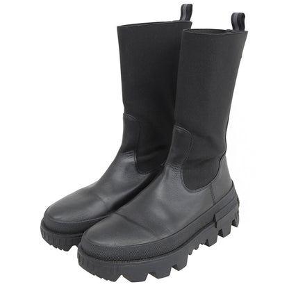 MONCLER モンクレール NEUE CHELSE HIGH ゴア ブーツ シューズ レディース 黒 ブラック 37 シューズ