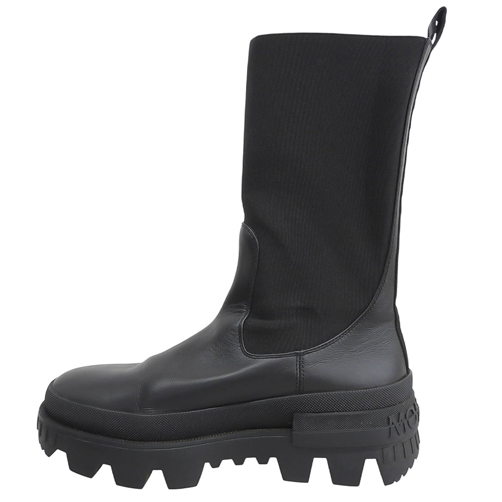 MONCLER モンクレール NEUE CHELSE HIGH ゴア ブーツ シューズ レディース 黒 ブラック 37 シューズ