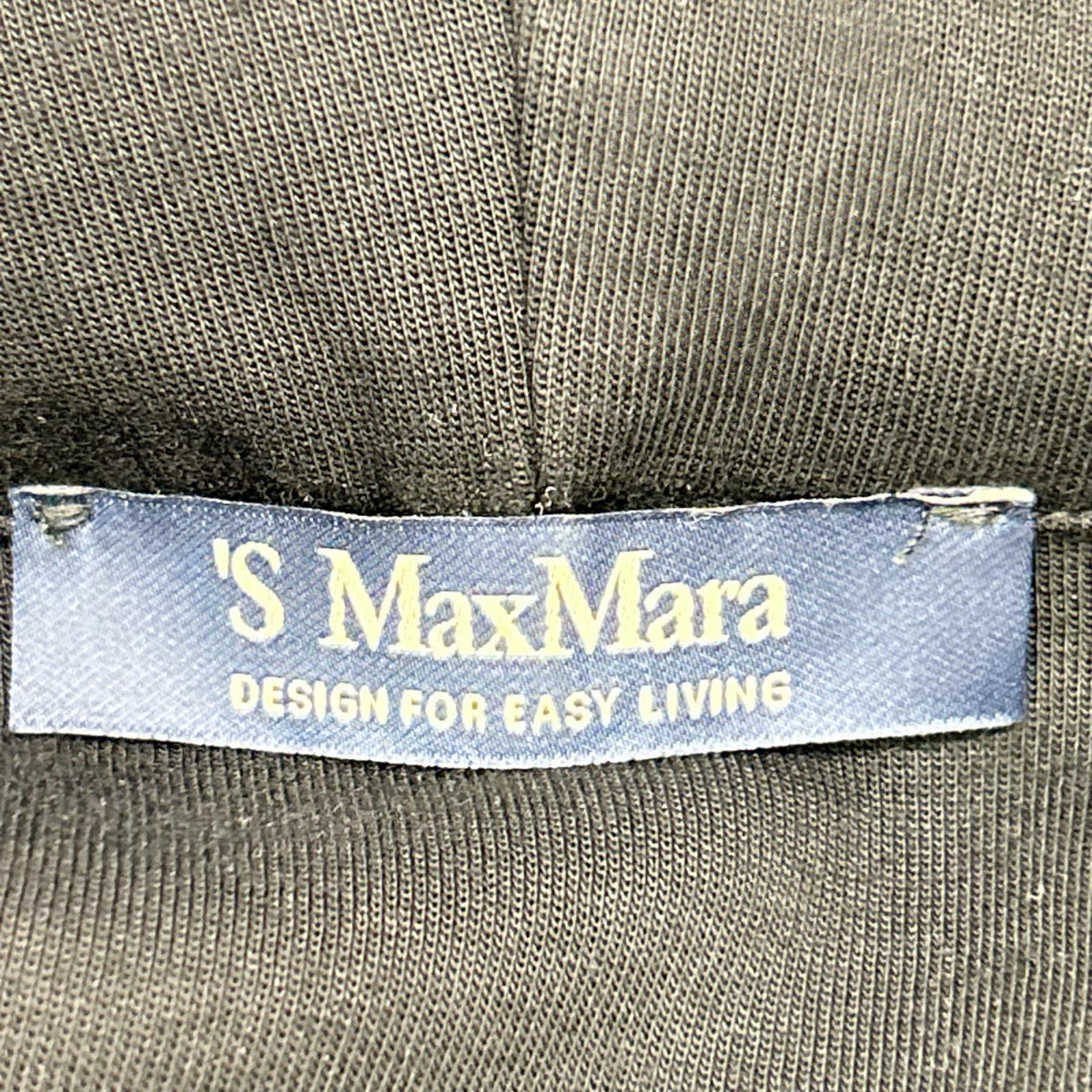 S MaxMara エスマックスマーラ 2429916011 ブラック DOPPIA ロゴ刺繍 ジップ パーカー トップス