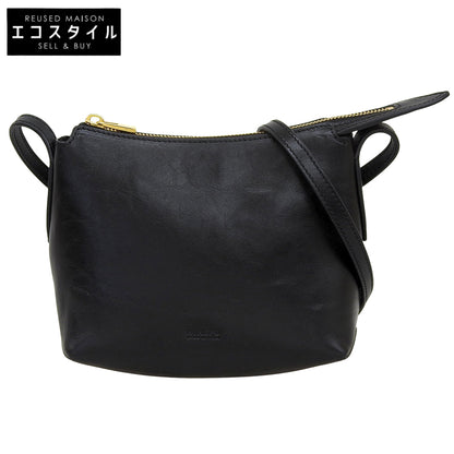 HIROFU ヒロフ 美品 アルテ レザー ショルダーバッグ S 本革 ミニバッグ ショルダーバッグ レディース ブラック P25-10525 ショルダーバッグ