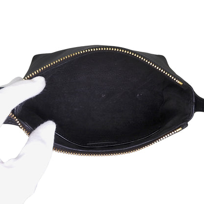 HIROFU ヒロフ 美品 アルテ レザー ショルダーバッグ S 本革 ミニバッグ ショルダーバッグ レディース ブラック P25-10525 ショルダーバッグ