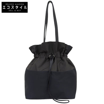HIROKO HAYASHI ヒロコハヤシ 美品 LUINI ナイロン ドローコード トートバッグ レディース ネイビー×グレー トートバッグ