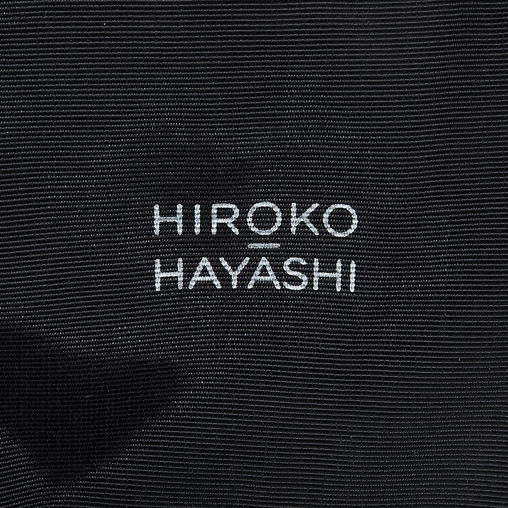 HIROKO HAYASHI ヒロコハヤシ 美品 LUINI ナイロン ドローコード トートバッグ レディース ネイビー×グレー トートバッグ