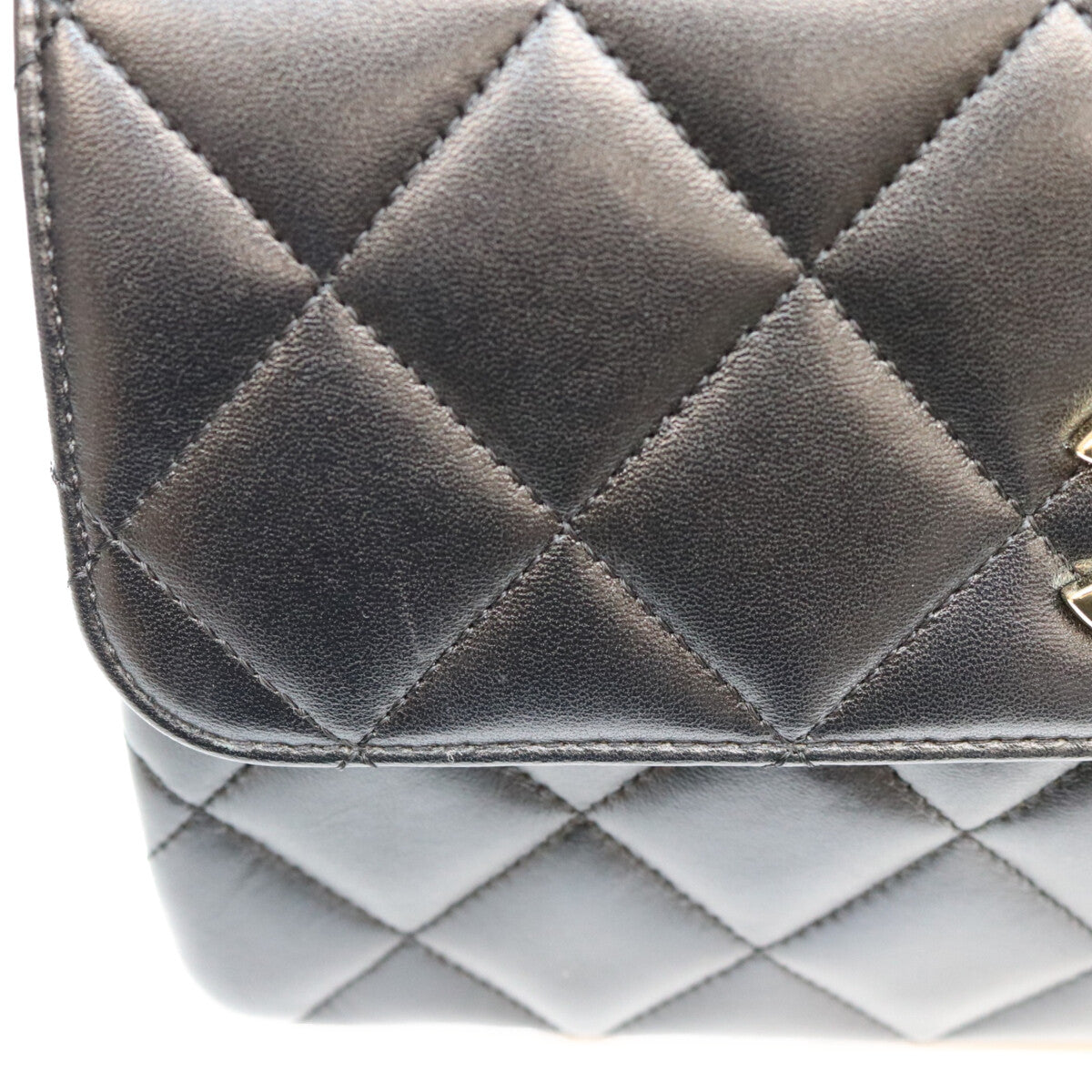 CHANEL シャネル A92236 黒 ラム G金具 トレンディCC スモール ショルダーバッグ ショルダーバッグ