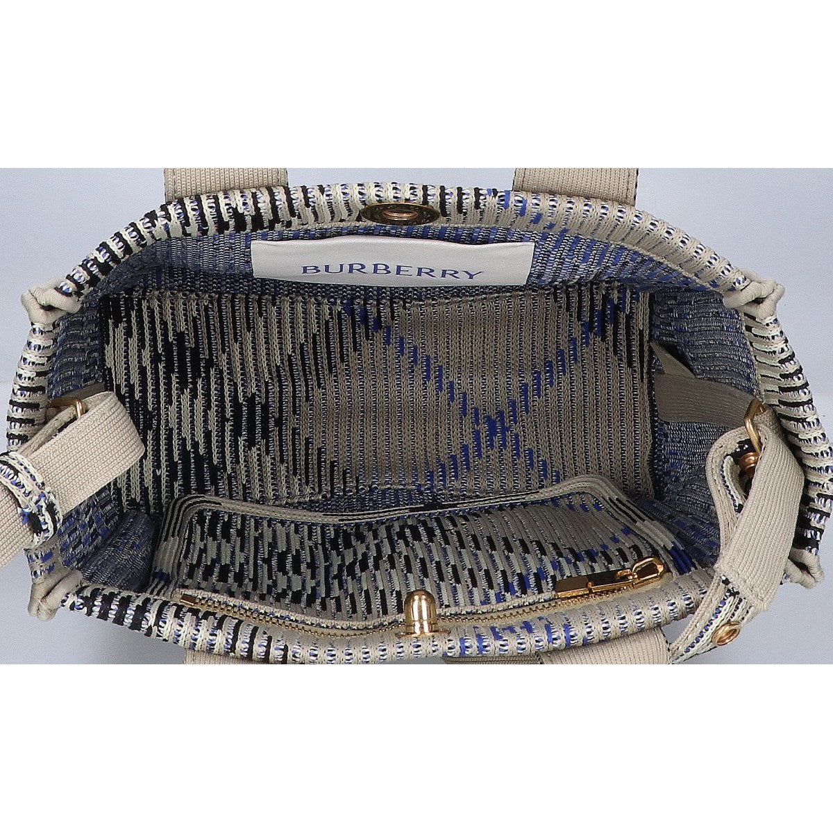 BURBERRY バーバリー 8090404 LL MN KNIT TOTE 2wayショルダーバッグ トートバッグ