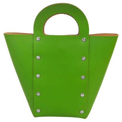 Hender Scheme エンダースキーマ 美品 assemble daikei hand bag s レザー ハンドバッグ レディース グリーン ハンドバッグ