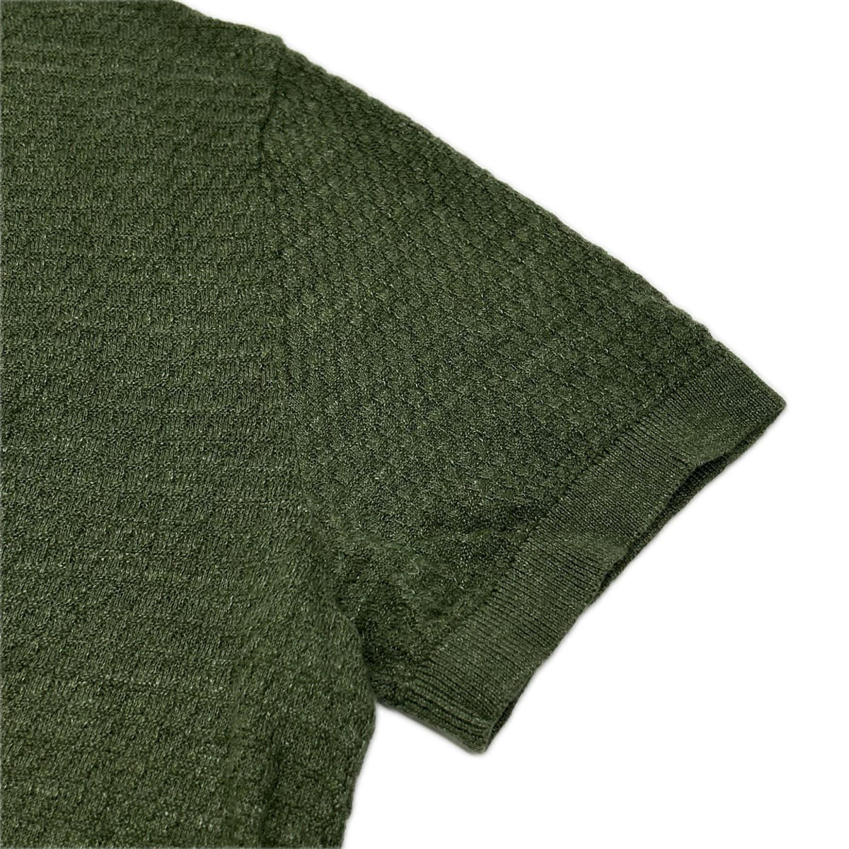 Theory セオリー グリーン BRENAN PL T PACIFIC LINEN ニットポロ トップス
