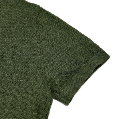 Theory セオリー グリーン BRENAN PL T PACIFIC LINEN ニットポロ トップス
