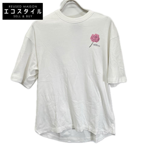 LANVIN COLLECTION ランバンコレクション 248504 ホワイト ロースプリント 半袖 Tシャツ トップス