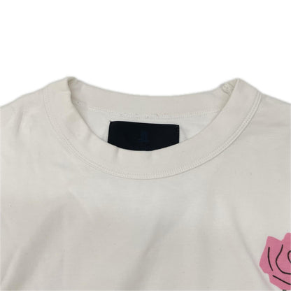 LANVIN COLLECTION ランバンコレクション 248504 ホワイト ロースプリント 半袖 Tシャツ トップス