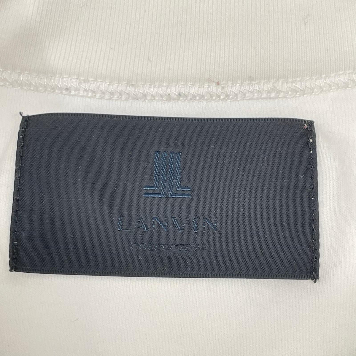 LANVIN COLLECTION ランバンコレクション 248504 ホワイト ロースプリント 半袖 Tシャツ トップス