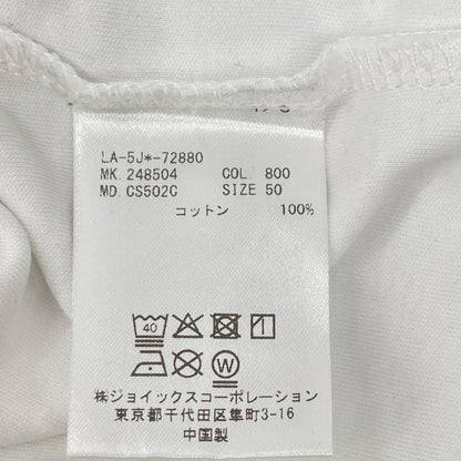 LANVIN COLLECTION ランバンコレクション 248504 ホワイト ロースプリント 半袖 Tシャツ トップス