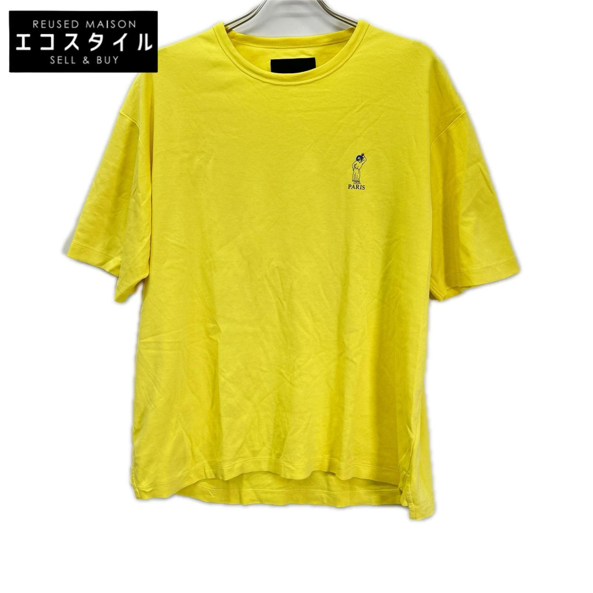 LANVIN COLLECTION ランバンコレクション 138505 イエロー サントロペ プリント 半袖 Tシャツ トップス