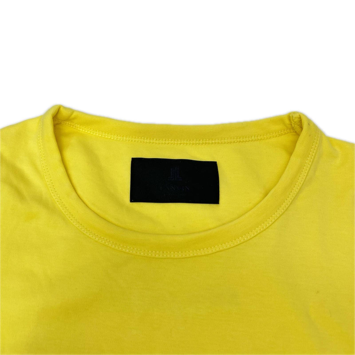LANVIN COLLECTION ランバンコレクション 138505 イエロー サントロペ プリント 半袖 Tシャツ トップス