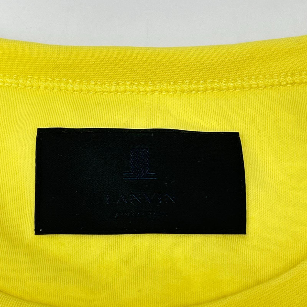 LANVIN COLLECTION ランバンコレクション 138505 イエロー サントロペ プリント 半袖 Tシャツ トップス