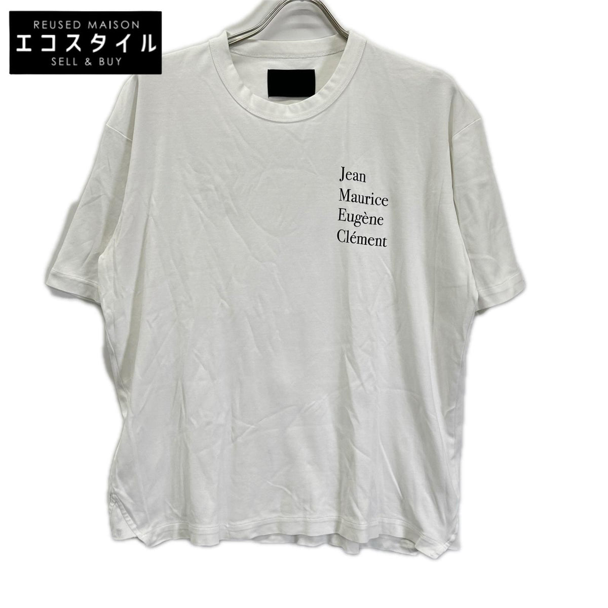LANVIN COLLECTION ランバンコレクション 128507 ホワイト プリント 半袖 Tシャツ トップス