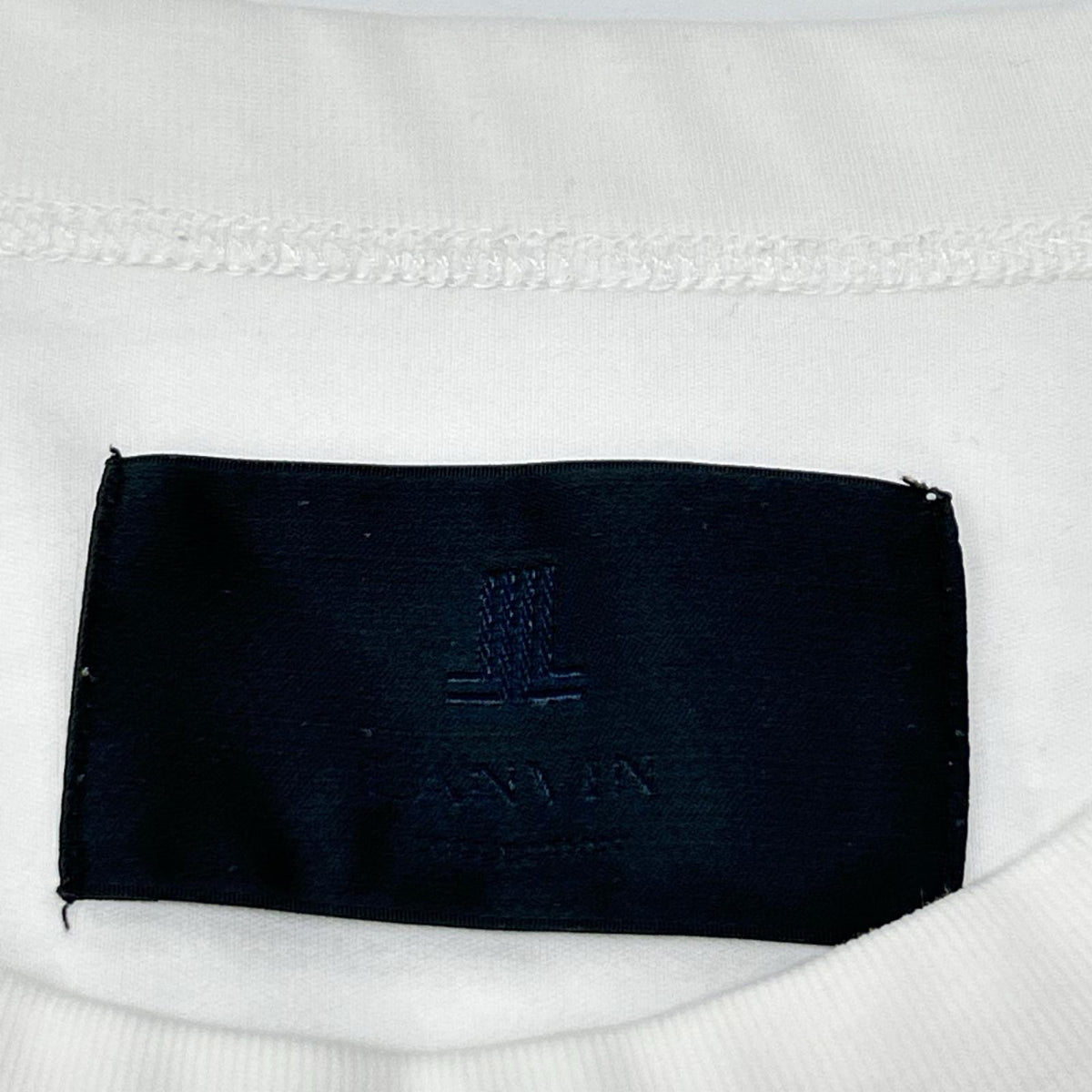 LANVIN COLLECTION ランバンコレクション 128507 ホワイト プリント 半袖 Tシャツ トップス