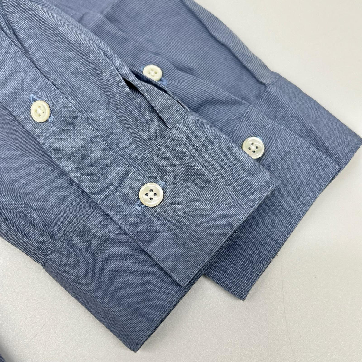 LANVIN COLLECTION ランバンコレクション 258702 ブルー バンドカラー オフィサーズ シャツ トップス
