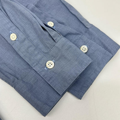 LANVIN COLLECTION ランバンコレクション 258702 ブルー バンドカラー オフィサーズ シャツ トップス