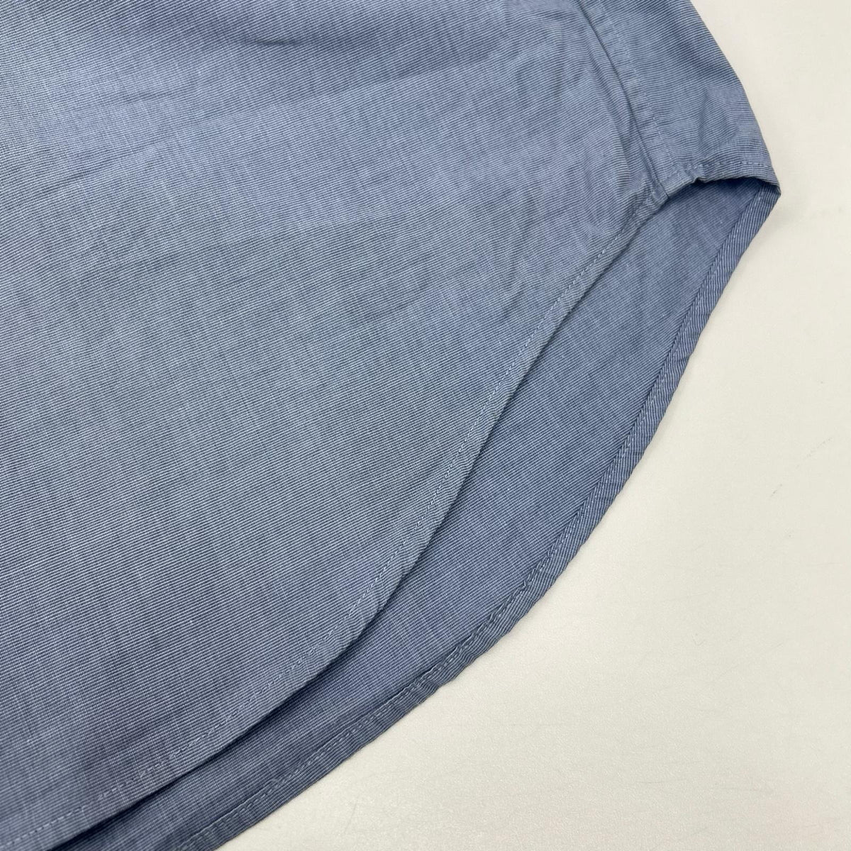 LANVIN COLLECTION ランバンコレクション 258702 ブルー バンドカラー オフィサーズ シャツ トップス
