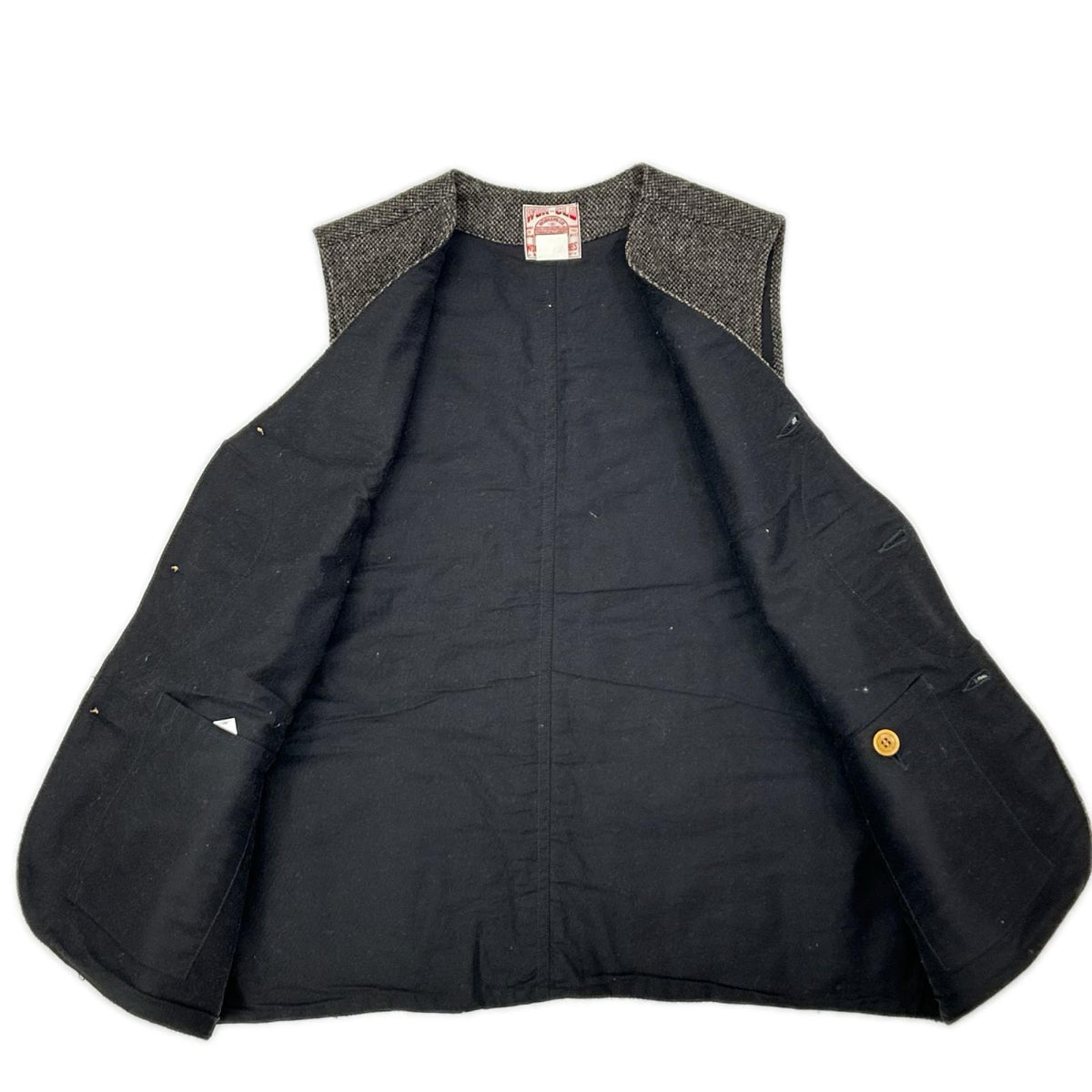 WORKERS&CO ワーカーズアンドコー グレー ウール クルーザーベスト ベスト