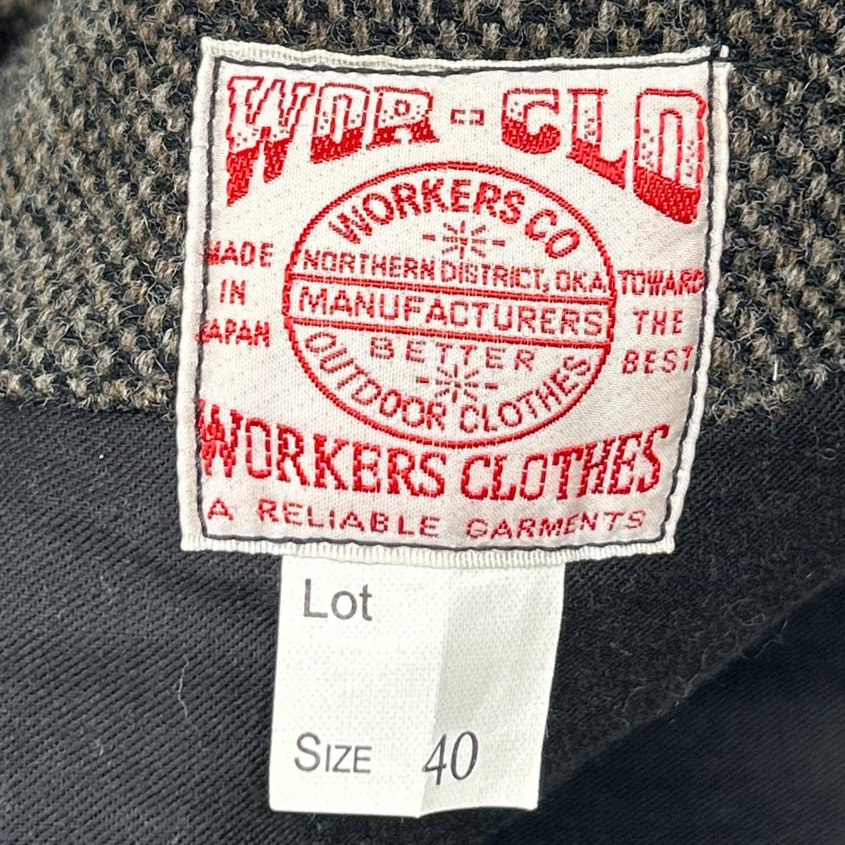 WORKERS&CO ワーカーズアンドコー グレー ウール クルーザーベスト ベスト