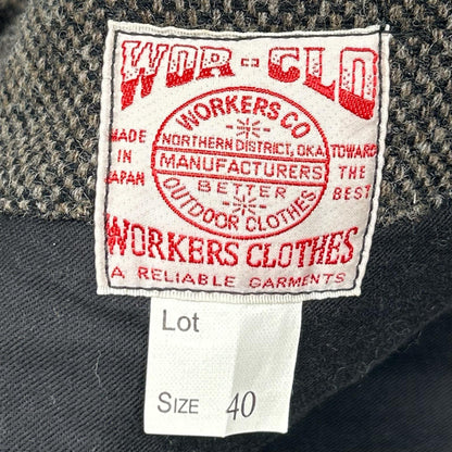 WORKERS&CO ワーカーズアンドコー グレー ウール クルーザーベスト ベスト