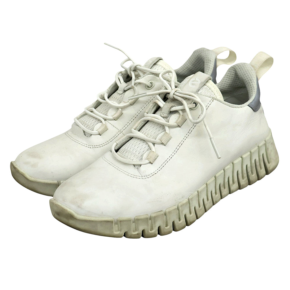 ECCO エコー GRUUV レザー スニーカー シューズ レディース ホワイト 24.0cm 21820360718 シューズ