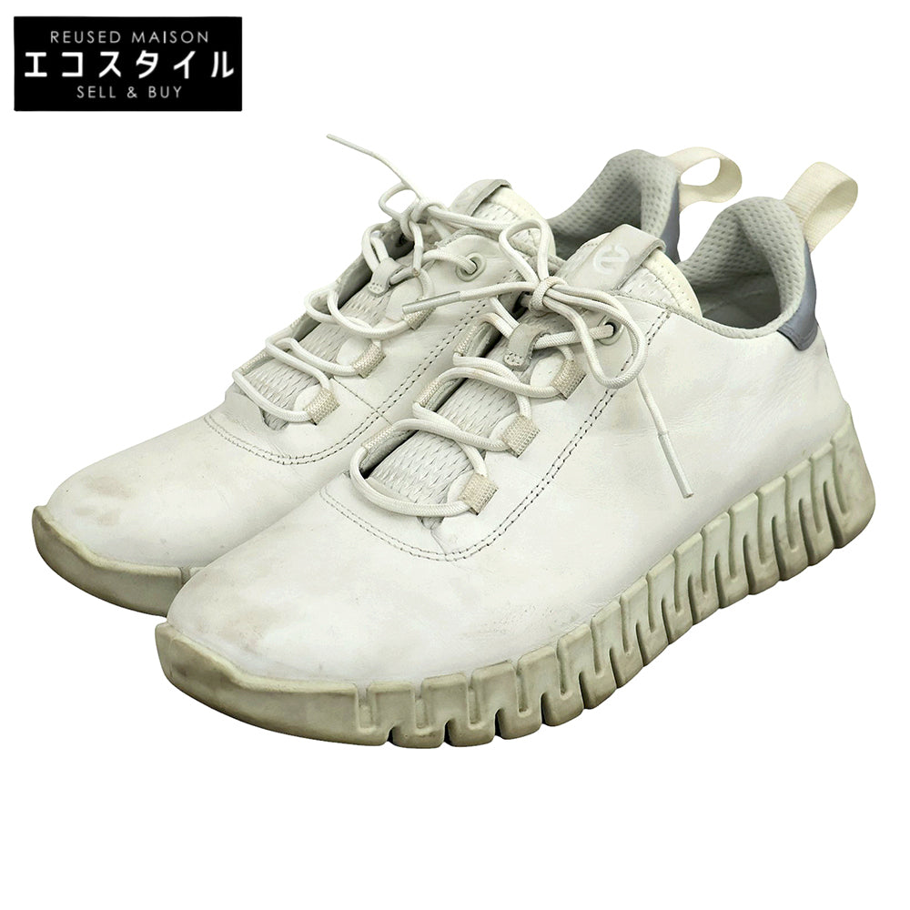 ECCO エコー GRUUV レザー スニーカー シューズ レディース ホワイト 24.0cm 21820360718 シューズ