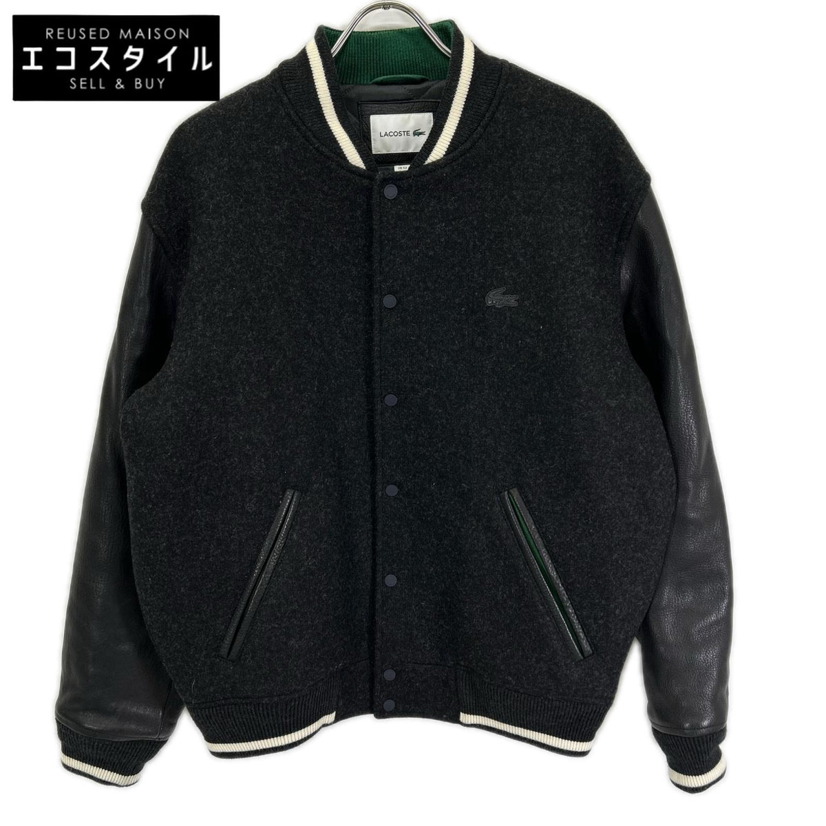 Lacoste ラコステ ブラック BH1982-20C Teddy Collage Jacket ジャケット