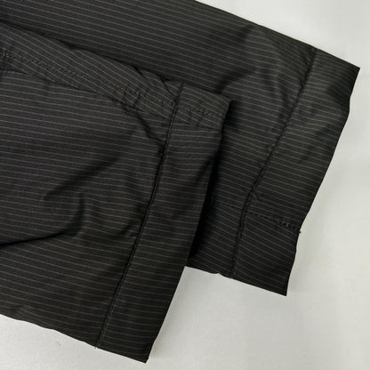 ARMANICOLLEZIONI アルマーニコレッツォーニ K4EJ17 チャコールグレー ピンストライプ ジップアップ ブレザージャケット ジャケット