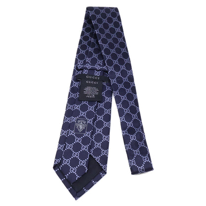 GUCCI グッチ 【美品】024222 4B002 GGパターン シルク ネクタイ