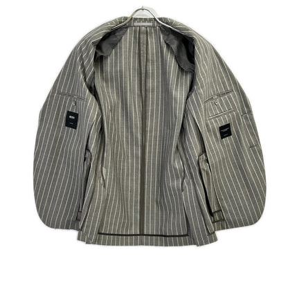 HUGOBOSS ヒューゴボス 10227224 グレー T-Nevio Brite2 ストライプ シングル スーツ スーツ セットアップ