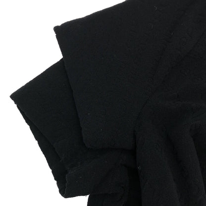 ALEXANDER WANG アレキサンダーワン 4CC1241426 ブラック パイル地 総柄ロゴ カットソー トップス