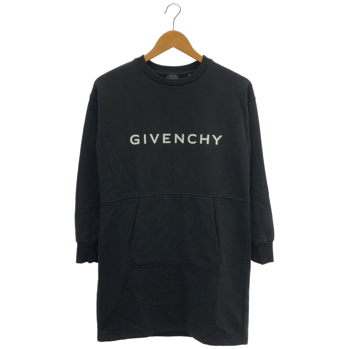 GIVENCHY ジバンシー H30388 ブラック スウェット チュニック ワンピース トップス