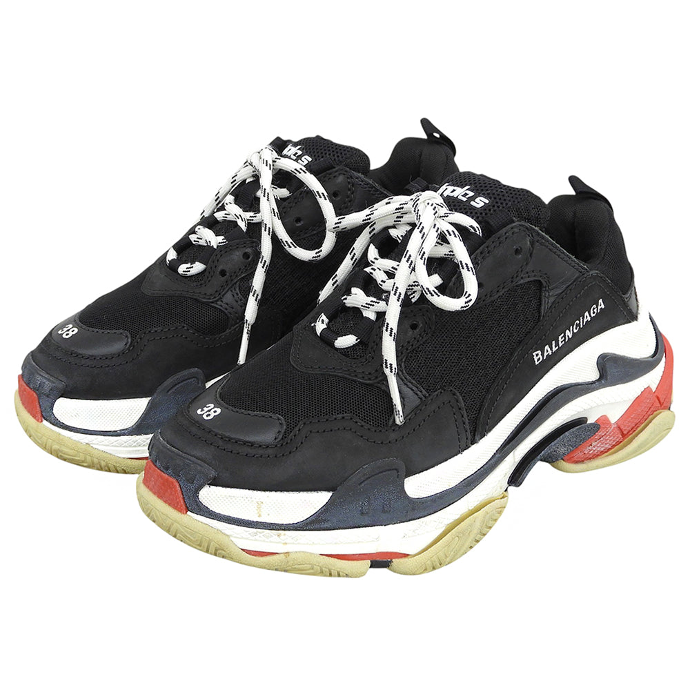 BALENCIAGA バレンシアガ トリプルS スニーカー シューズ メンズ ブラック 25cm 524037 シューズ