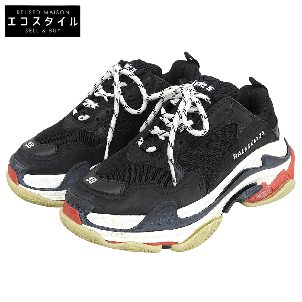 BALENCIAGA バレンシアガ トリプルS スニーカー シューズ メンズ ブラック 25cm 524037 シューズ