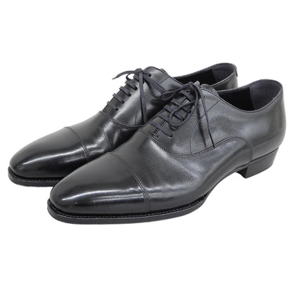 BEAMS F ビームスエフ 美品 別注 ストレートチップ シューズ メンズ ブラック 8 1/2 BE6101 シューズ