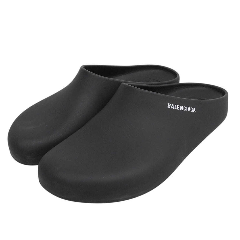 BALENCIAGA バレンシアガ POOL CLOSED SLIDE サンダル シューズ メンズ 黒 ブラック 27.5cm シューズ
