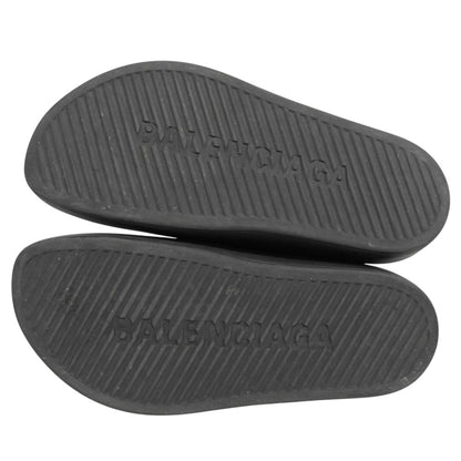 BALENCIAGA バレンシアガ POOL CLOSED SLIDE サンダル シューズ メンズ 黒 ブラック 27.5cm シューズ