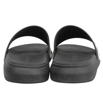 ALEXANDER McQUEEN アレキサンダーマックイーン GRAFFITI RUBBER POOL SLIDE サンダル シューズ メンズ 黒 ブラック 40 シューズ