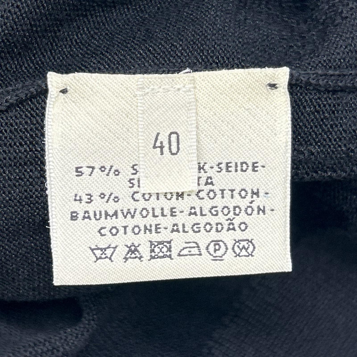 HERMES エルメス 16-7712 ブラック シルクコットン Hリフト ニット ワンピース ワンピース