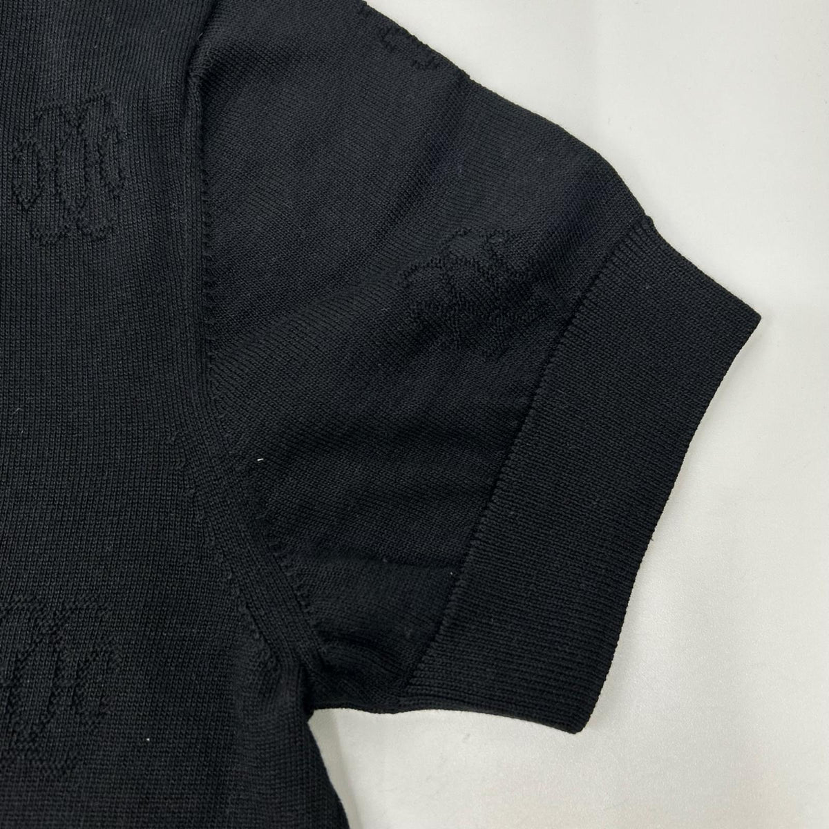 HERMES エルメス 16-7712 ブラック シルクコットン Hリフト ニット ワンピース ワンピース
