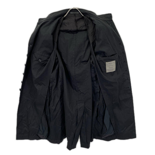 Yohji Yamamoto POUR HOMME ヨウジヤマモトプールオム HH-J61-045 08SS REPLICA ブラック スタンドカラー エポーレットデザイン ミリタリー コート ジャケット