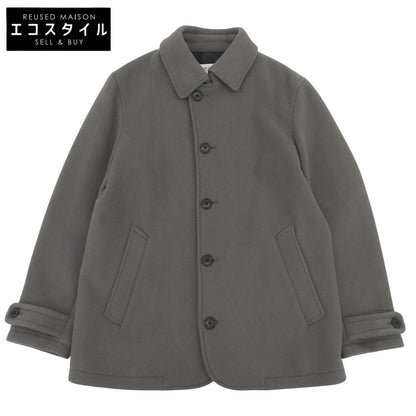 SHIPS any シップスエニイ PURE MELTON ステンカラーコート メンズ グレー系 S 714-14-0003 コート