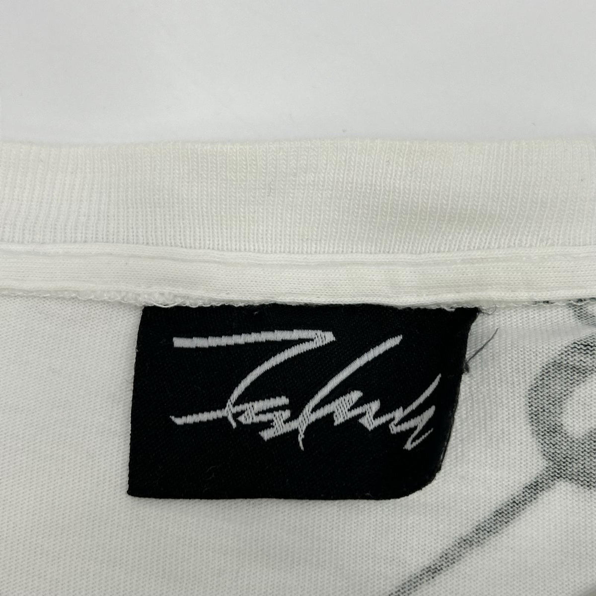 ホワイト×グリーン グラフィック ハーフスリーブオーバーサイズカットソー トップス